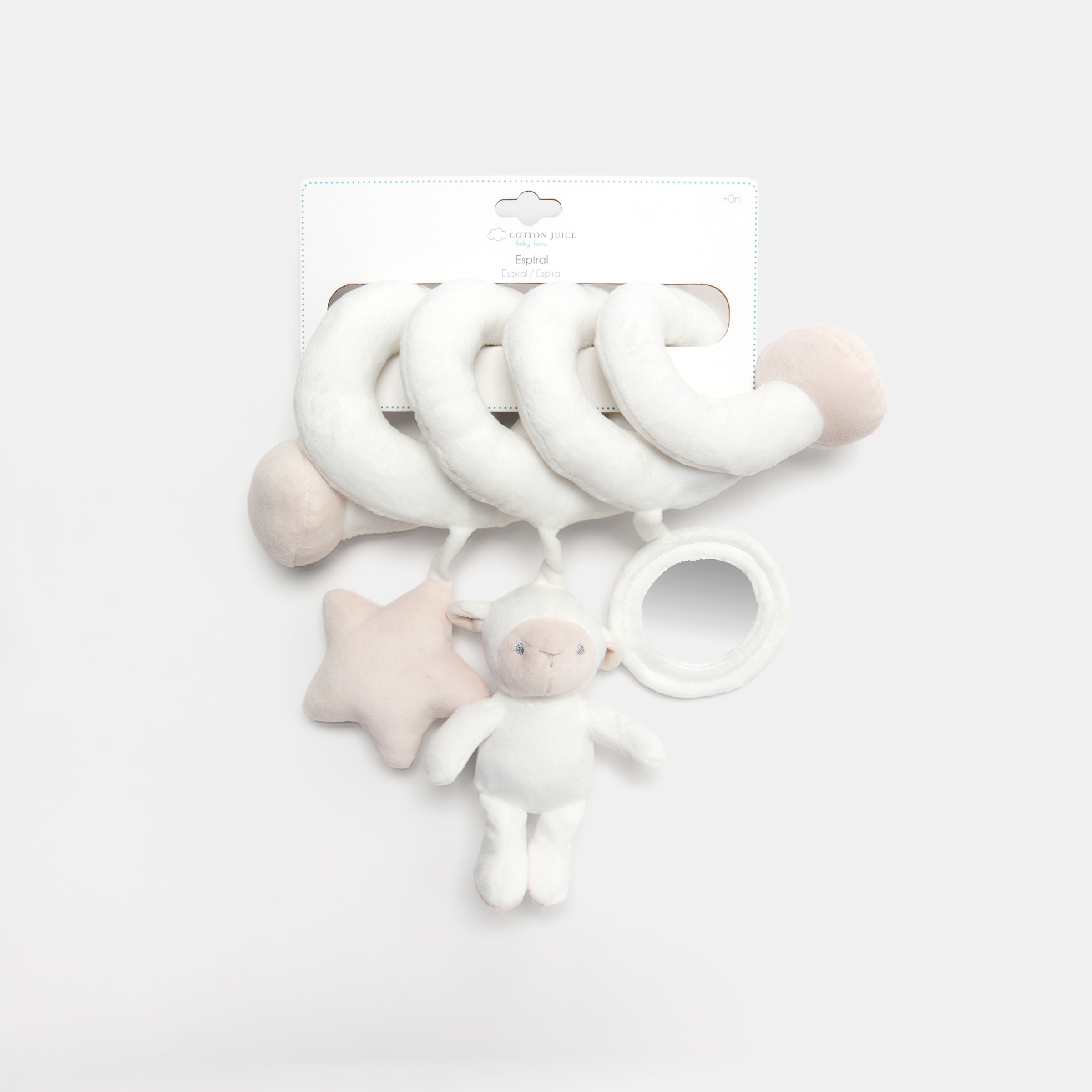 Espiral de atividades Cotton Juice Baby Home Cinzento-5