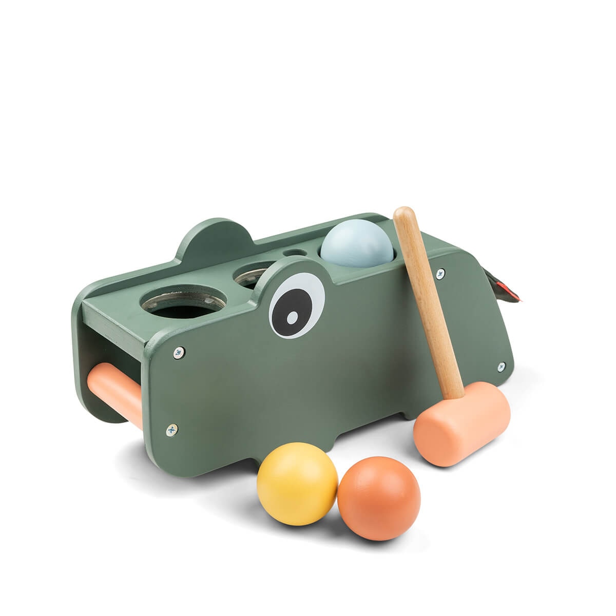 Brinquedo de Martelar Bolas Croco Happy Clouds Verde-3