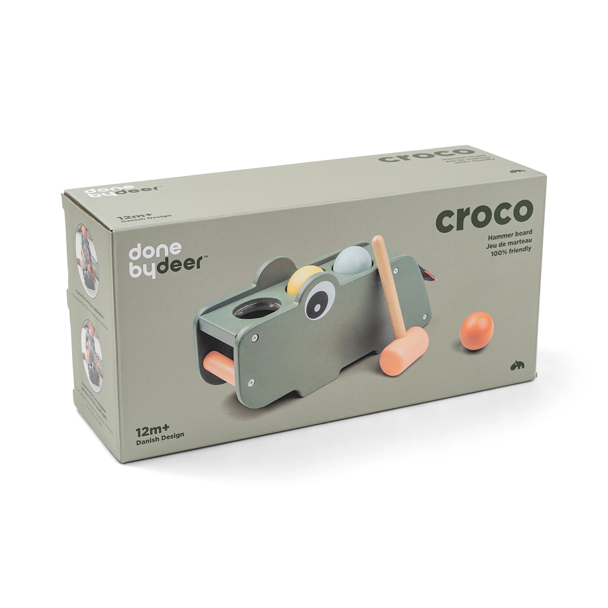 Brinquedo de Martelar Bolas Croco Happy Clouds Verde-5