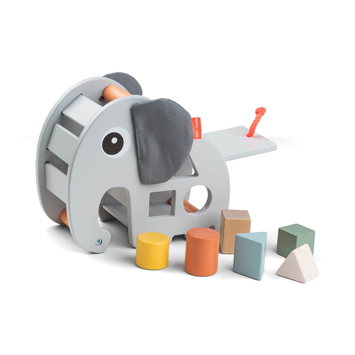 Caja encajable madera Elphee Done by Deer Happy Clouds Gris claro-1