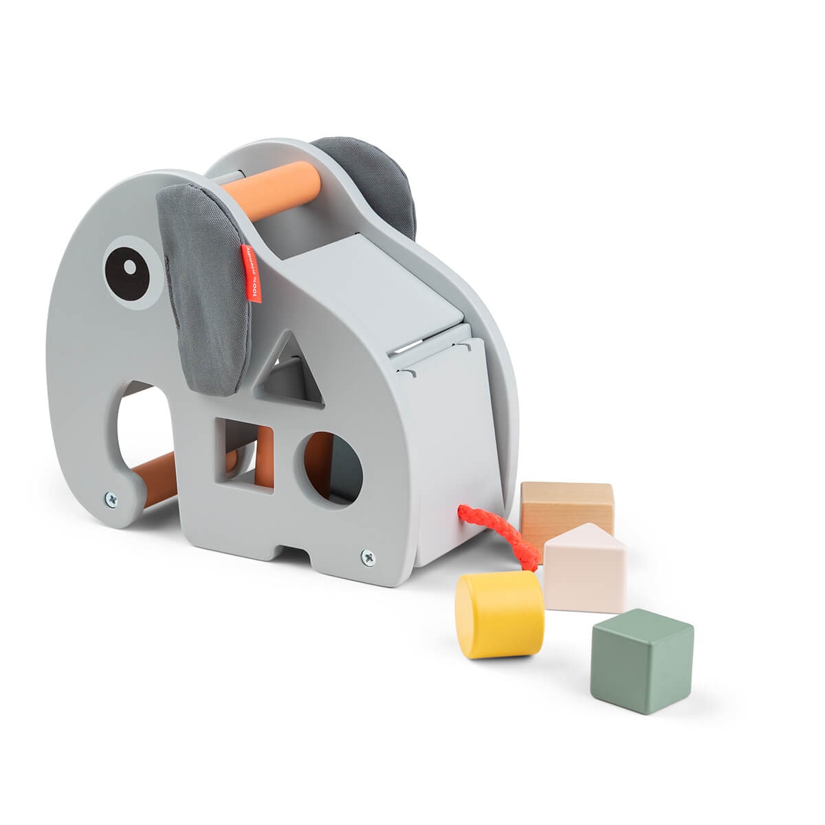 Caja encajable madera Elphee Done by Deer Happy Clouds Gris claro-3