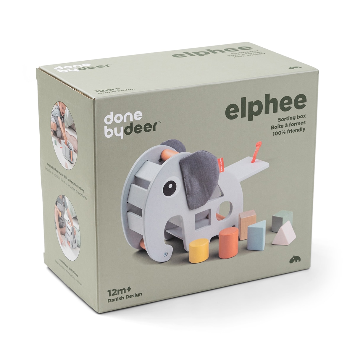 Caja encajable madera Elphee Done by Deer Happy Clouds Gris claro-6