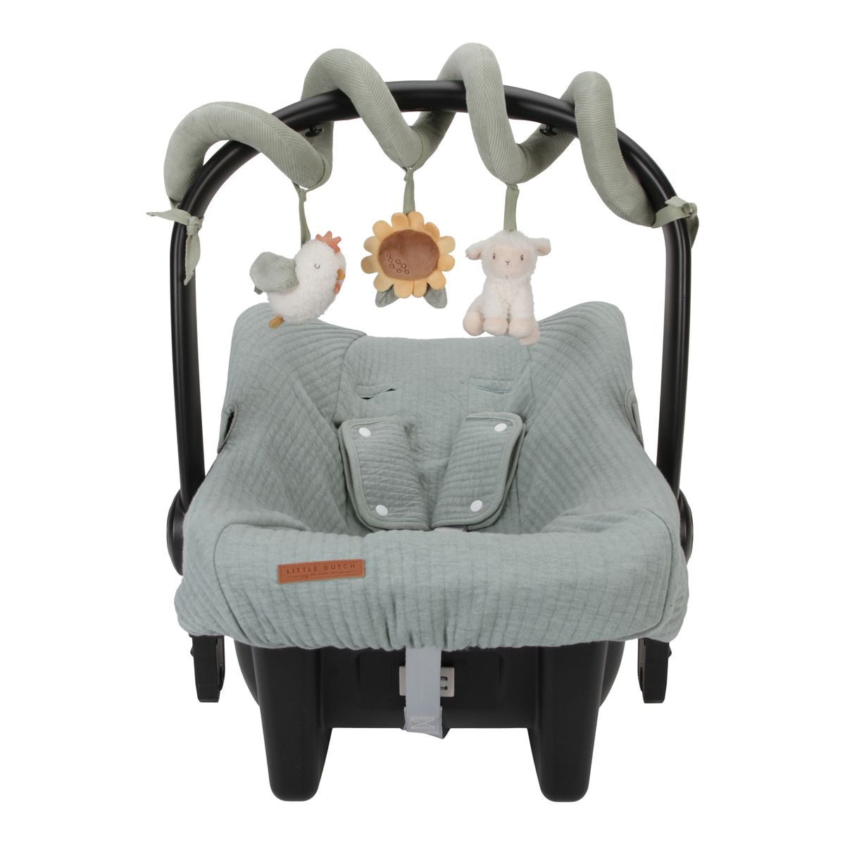 Ristra espiral actividades Little Dutch colección Little Farm Gris claro-2