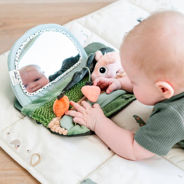 Imagen 0 de Espejo sensorial Done by Deer Tummy Time colección Tiny farm