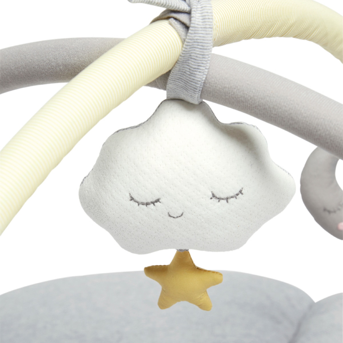 Manta de actividades Mamas&Papas con arco de juegos colección Dream upon a cloud Gris / Amarillo-3
