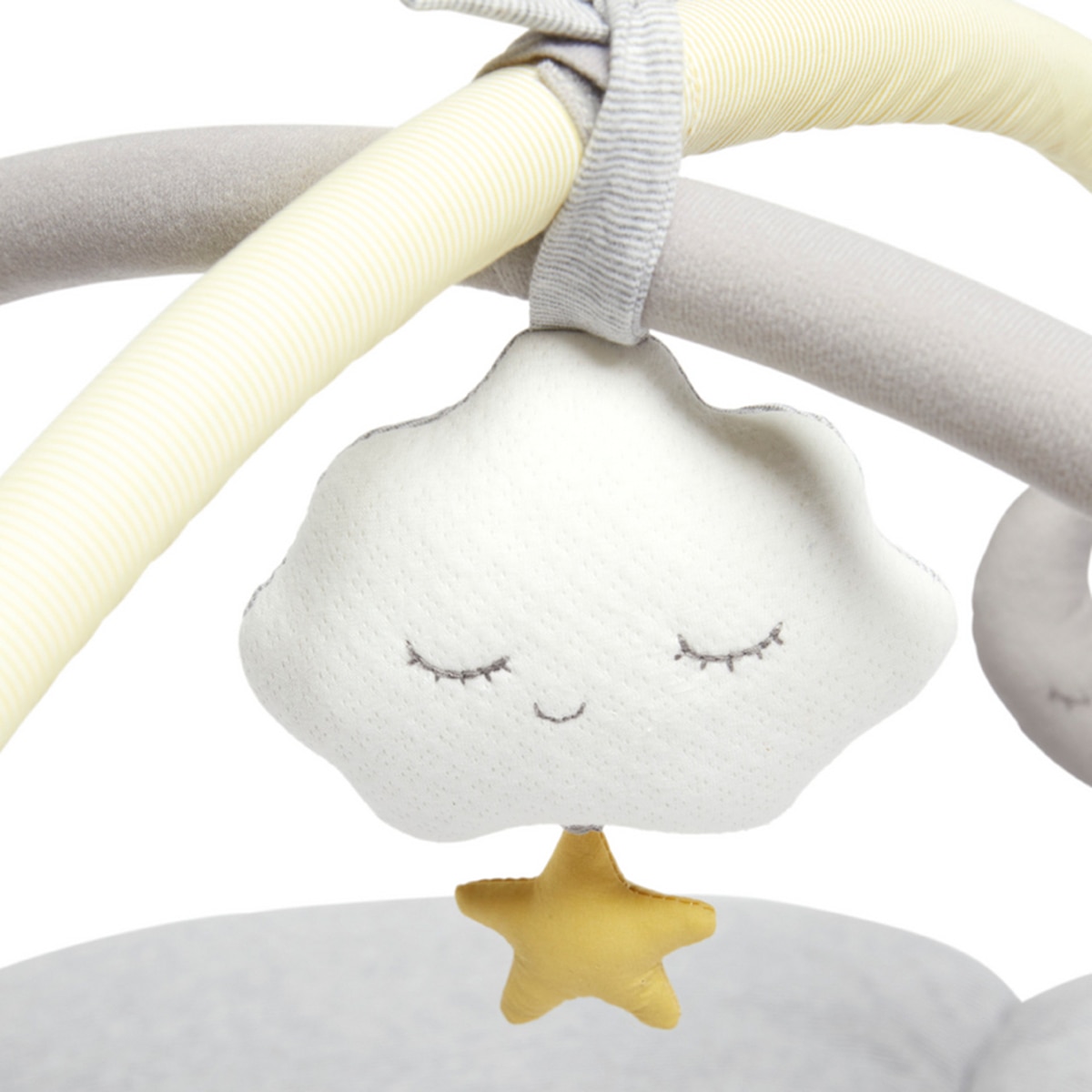 Manta de actividades Mamas&Papas con arco de juegos colección Dream upon a cloud Gris / Amarillo-4