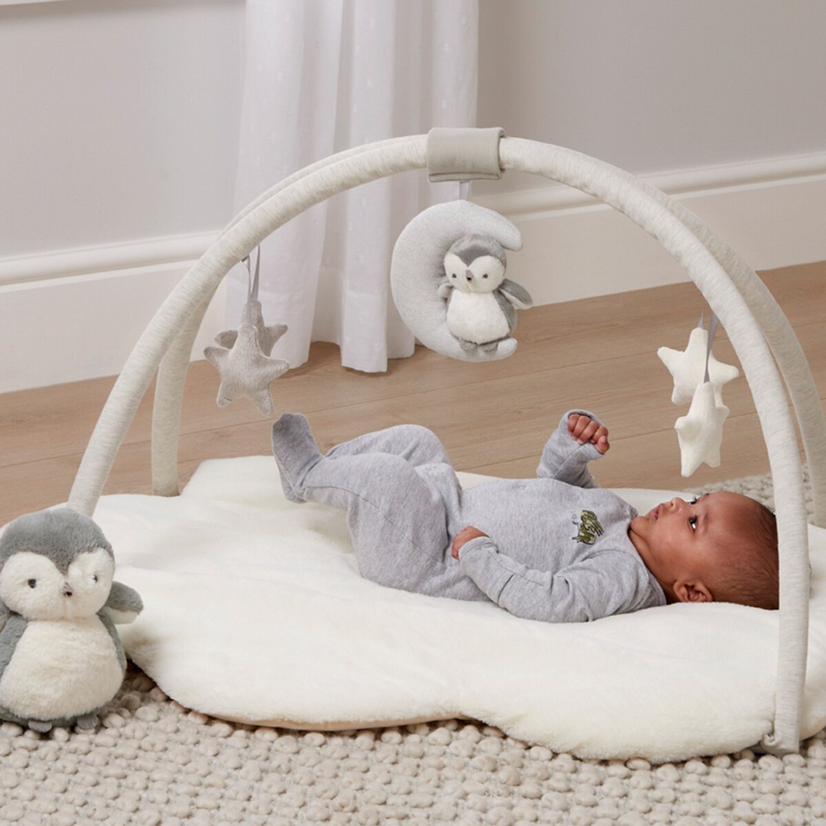 Manta actividades Mamas&Papas con arco wish upon a could Gris-8