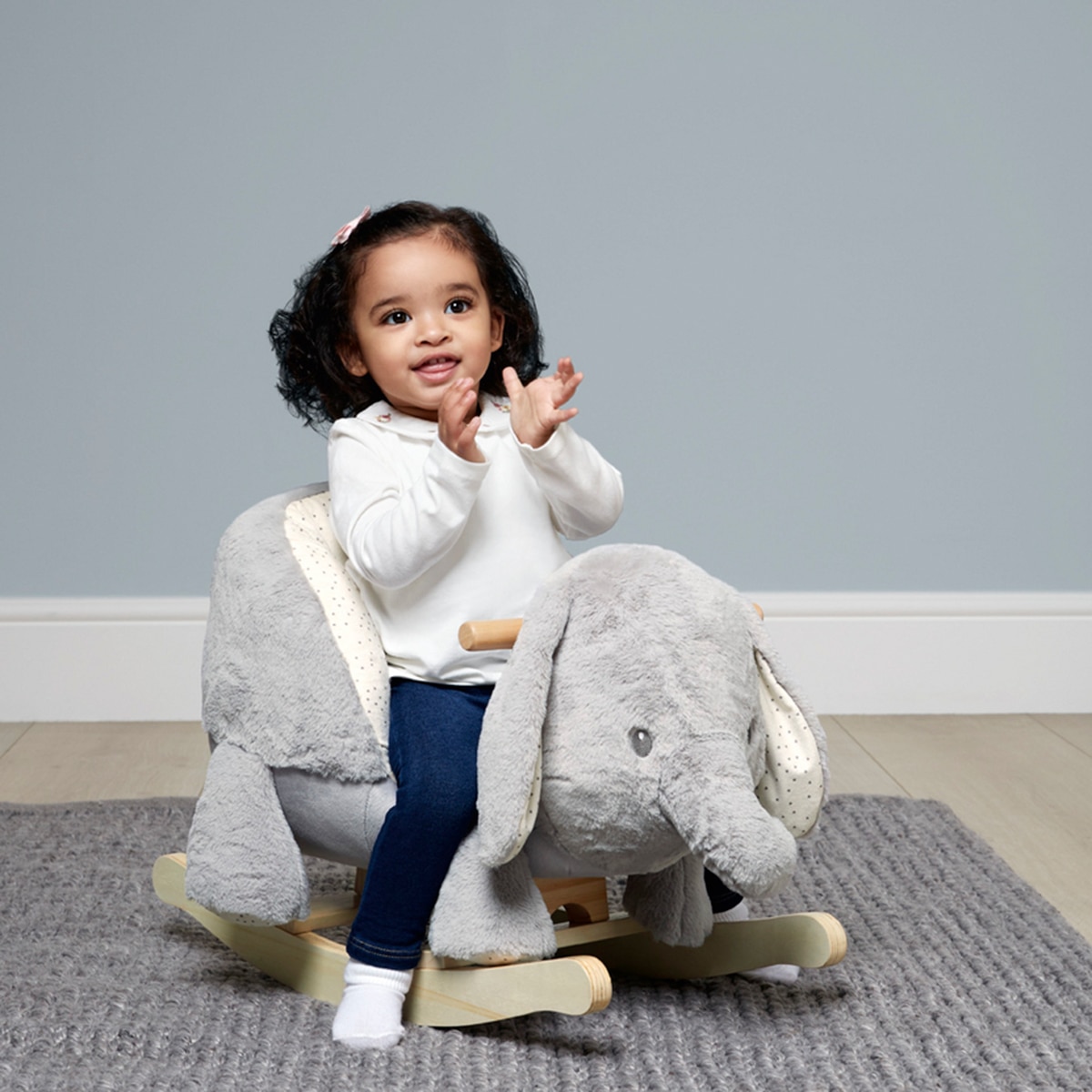 Rocket balancín Mamas&Papas Ellery el elefante Gris claro-7