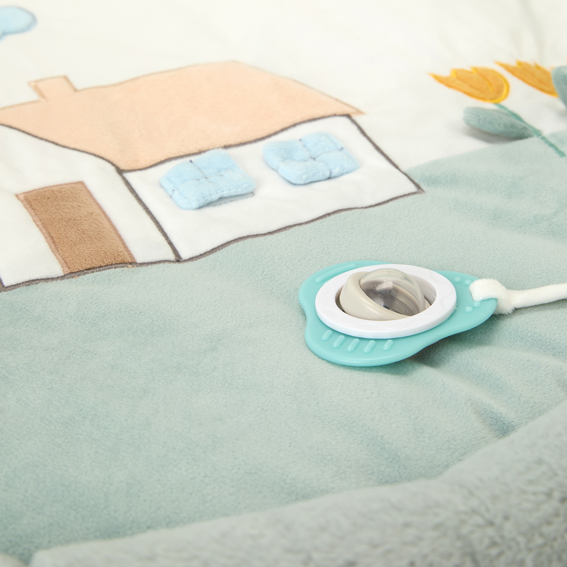 Tapete de Atividades com Arco e Acolchoada Cotton Juice Baby Home Casita Verde Mint-2