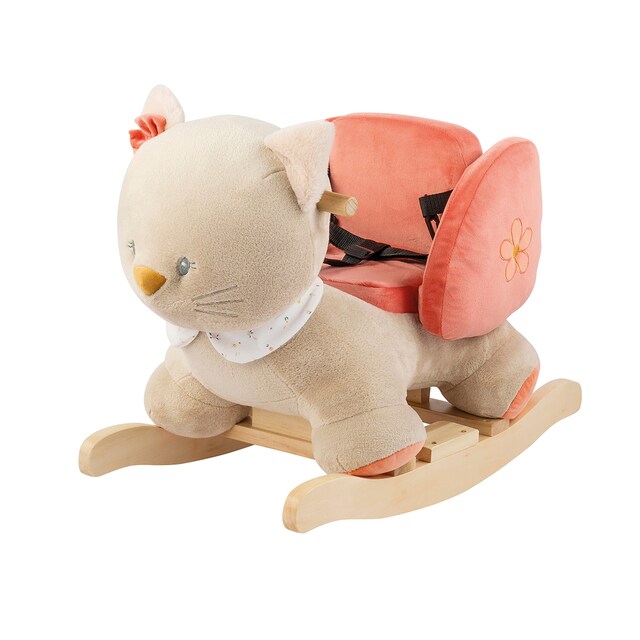 Balancín velour Nattou gatito colección  Mila, Zöe & Lana