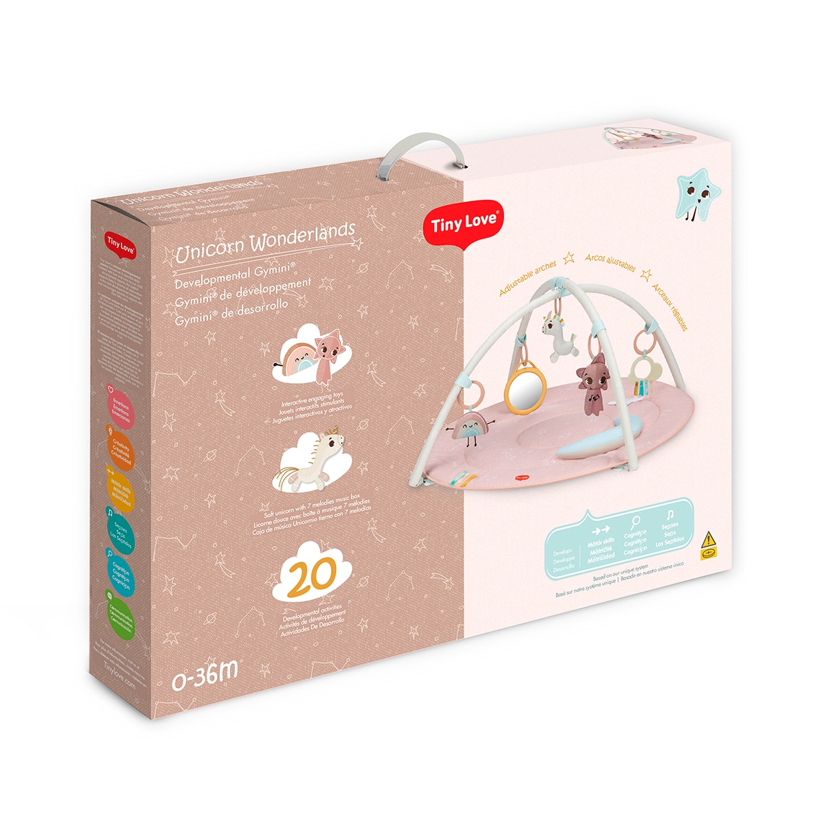 Manta de Atividades com Arco Coleção Unicorn Rosa-claro-2