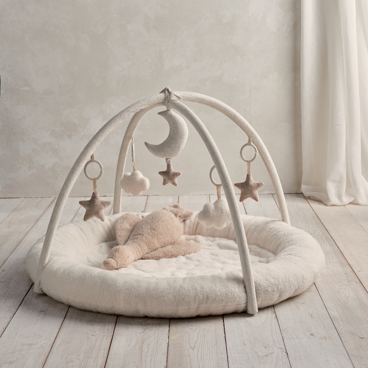 Manta con arco actividades Mamas&Papas acolchado plus Beige Sierra-5