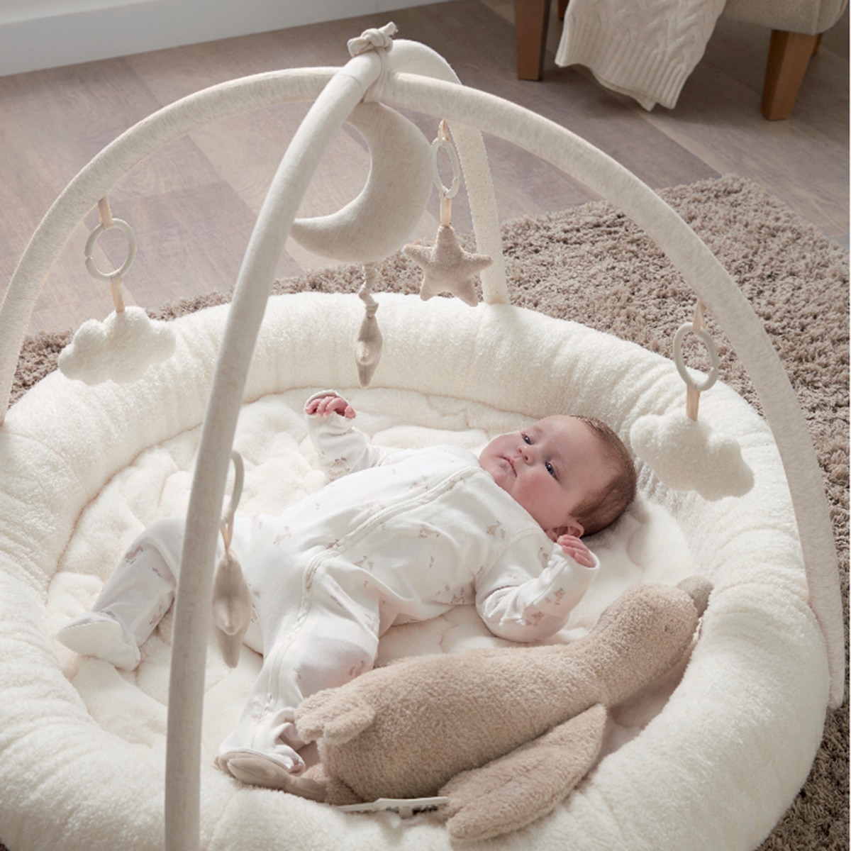 Manta con arco actividades Mamas&Papas acolchado plus Beige Sierra-6