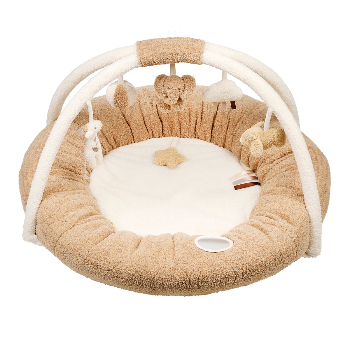 Nattou – Manta actividades con arco Nattou acolchado plus colección Teddy.