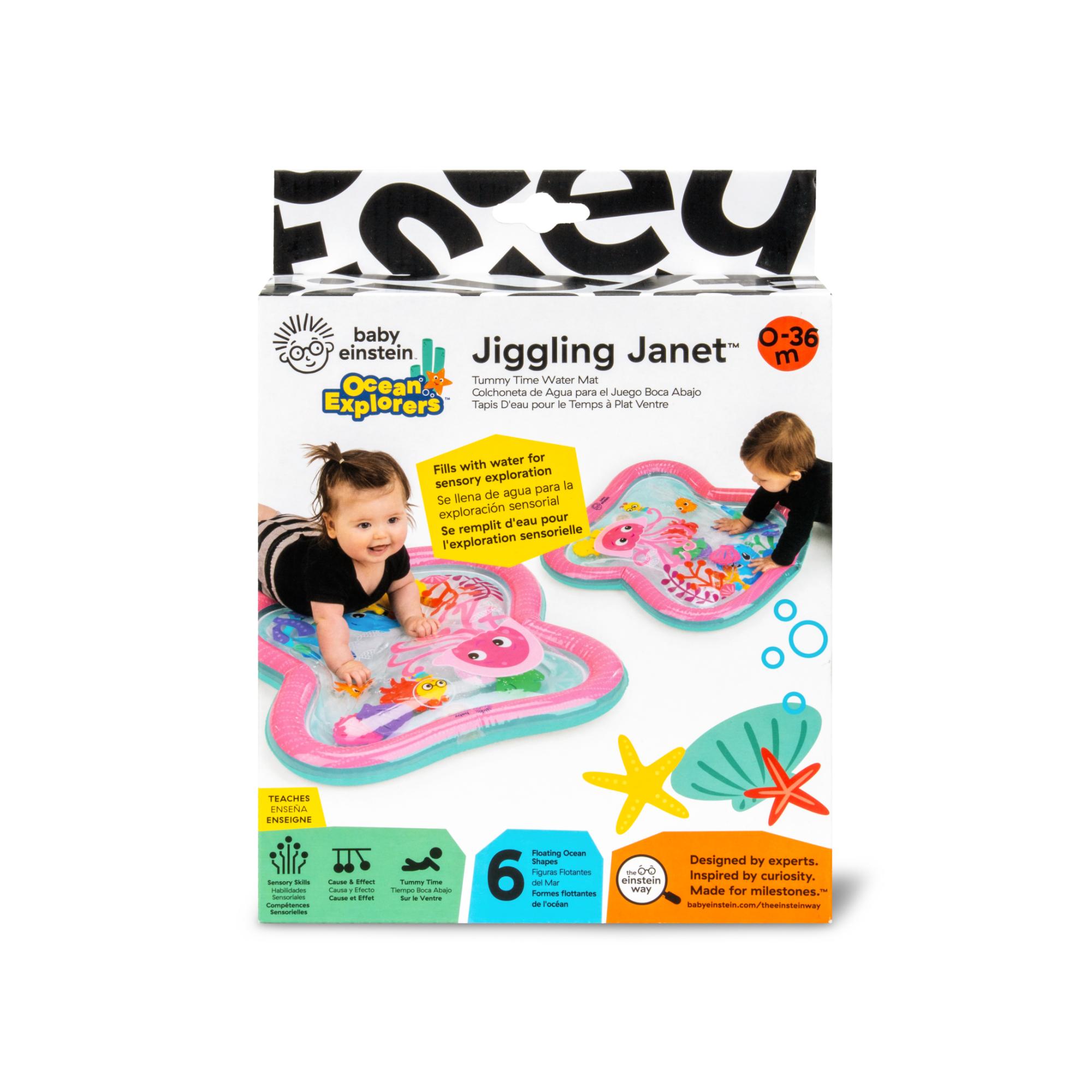 Tapete de atividades aquáticas Baby Einstein Jiggling Janet™ Rosa-2