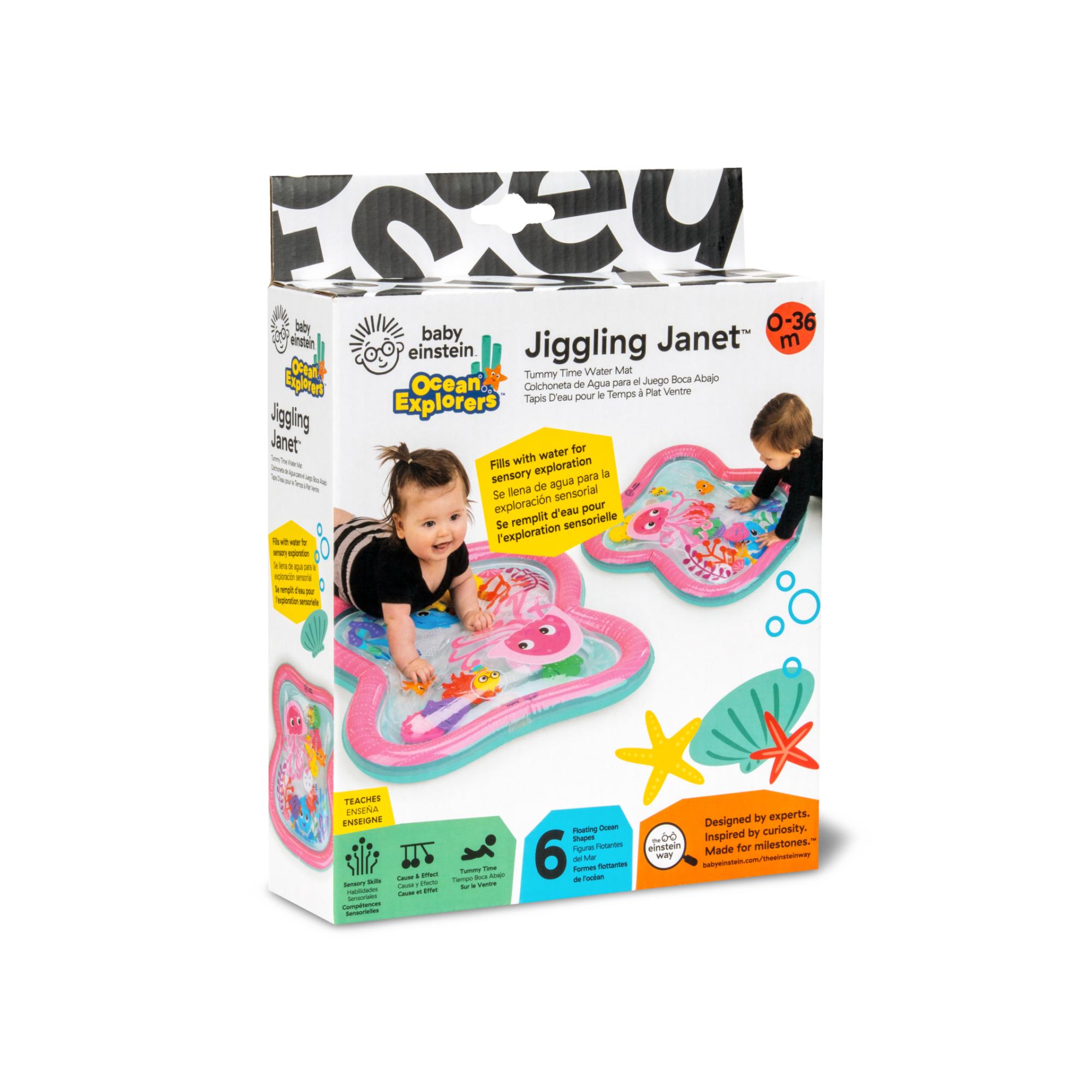 Tapete de atividades aquáticas Baby Einstein Jiggling Janet™ Rosa-3