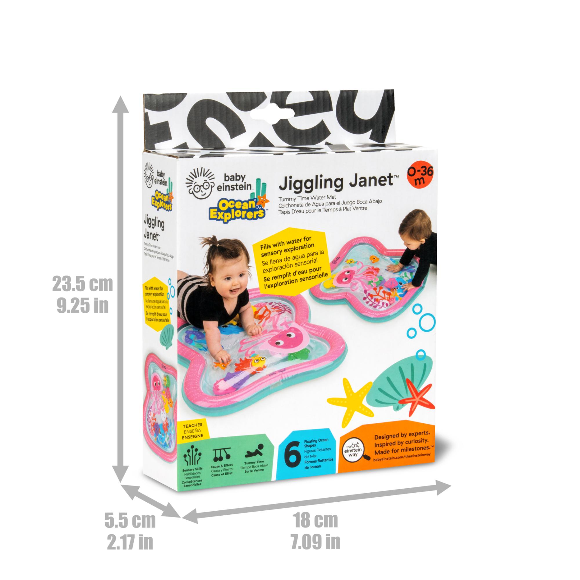 Tapete de atividades aquáticas Baby Einstein Jiggling Janet™ Rosa-5