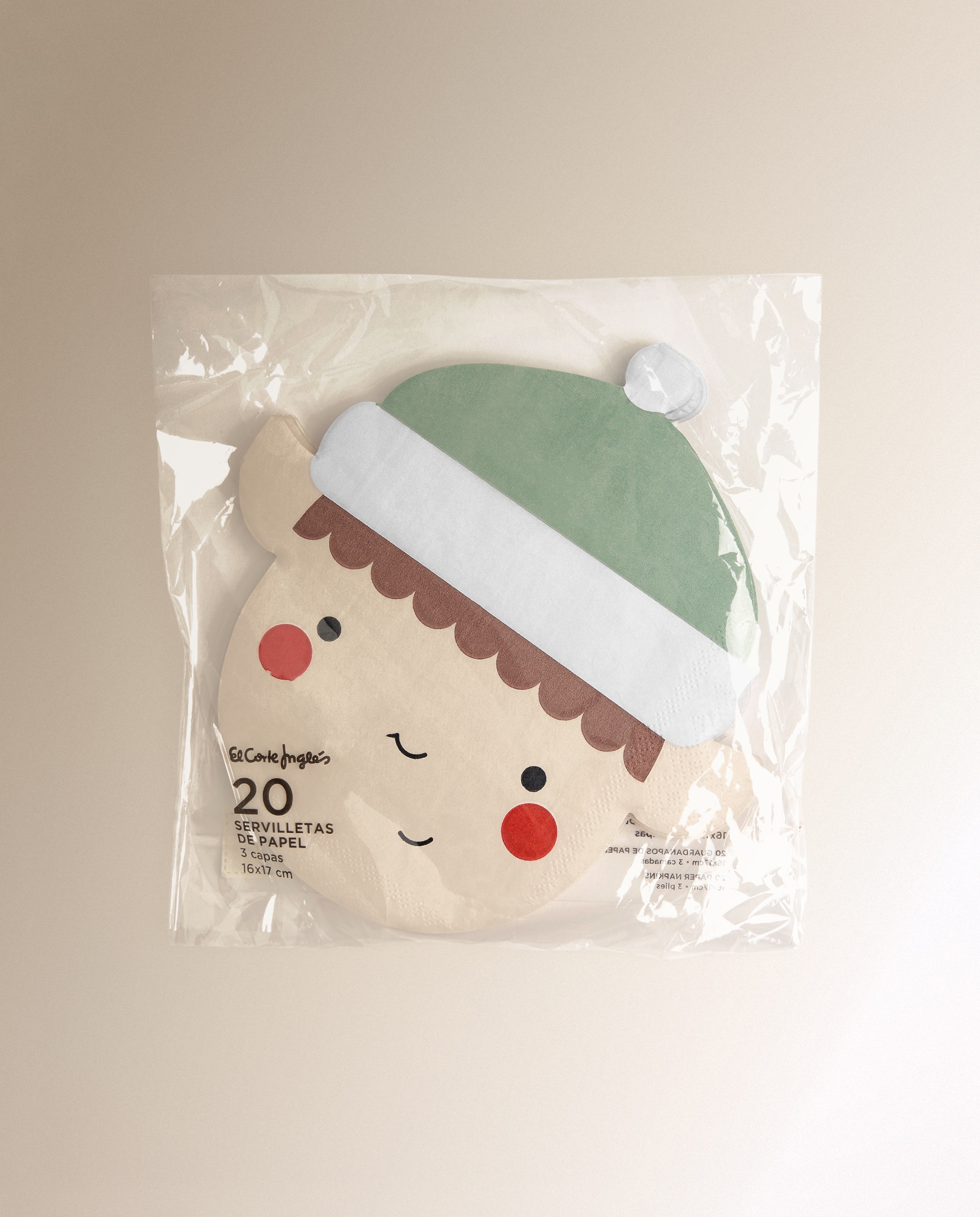 Pack de 20 servilletas de papel Elfo - Crudo Crudo-2