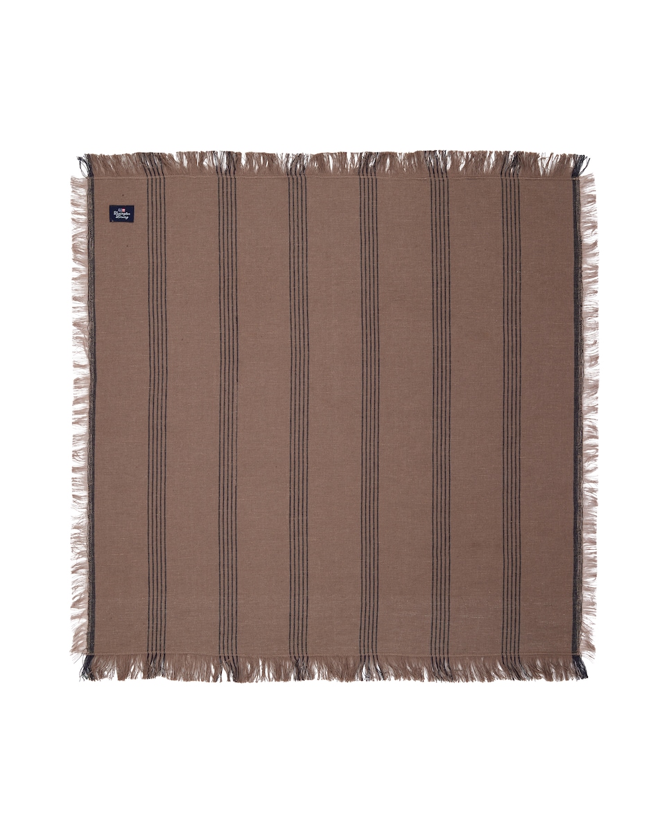 Servilleta lino y algodón Striped 25 Lexington Tostado-1