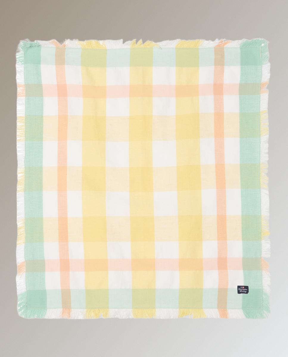 Imagen 0 de Servilleta de algodón-lino de cuadros Multicolor