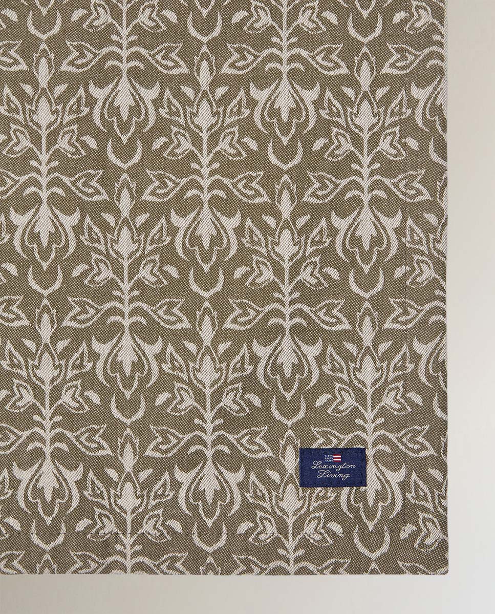 Guardanapo com Jacquard de Algodão Bege-3