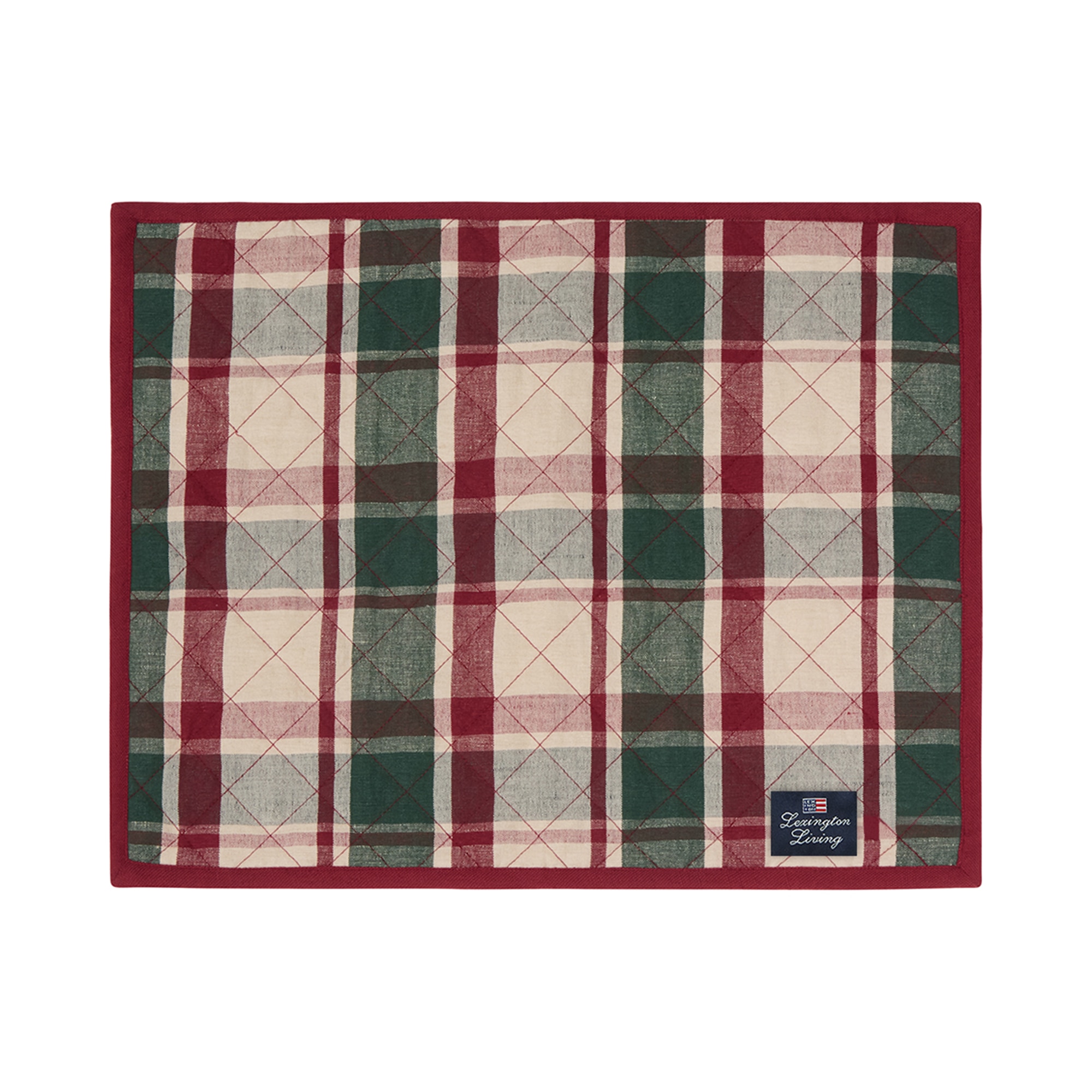 Imagen 0 de Mantel individual lino y algodón Cuadro Lexington Multicolor