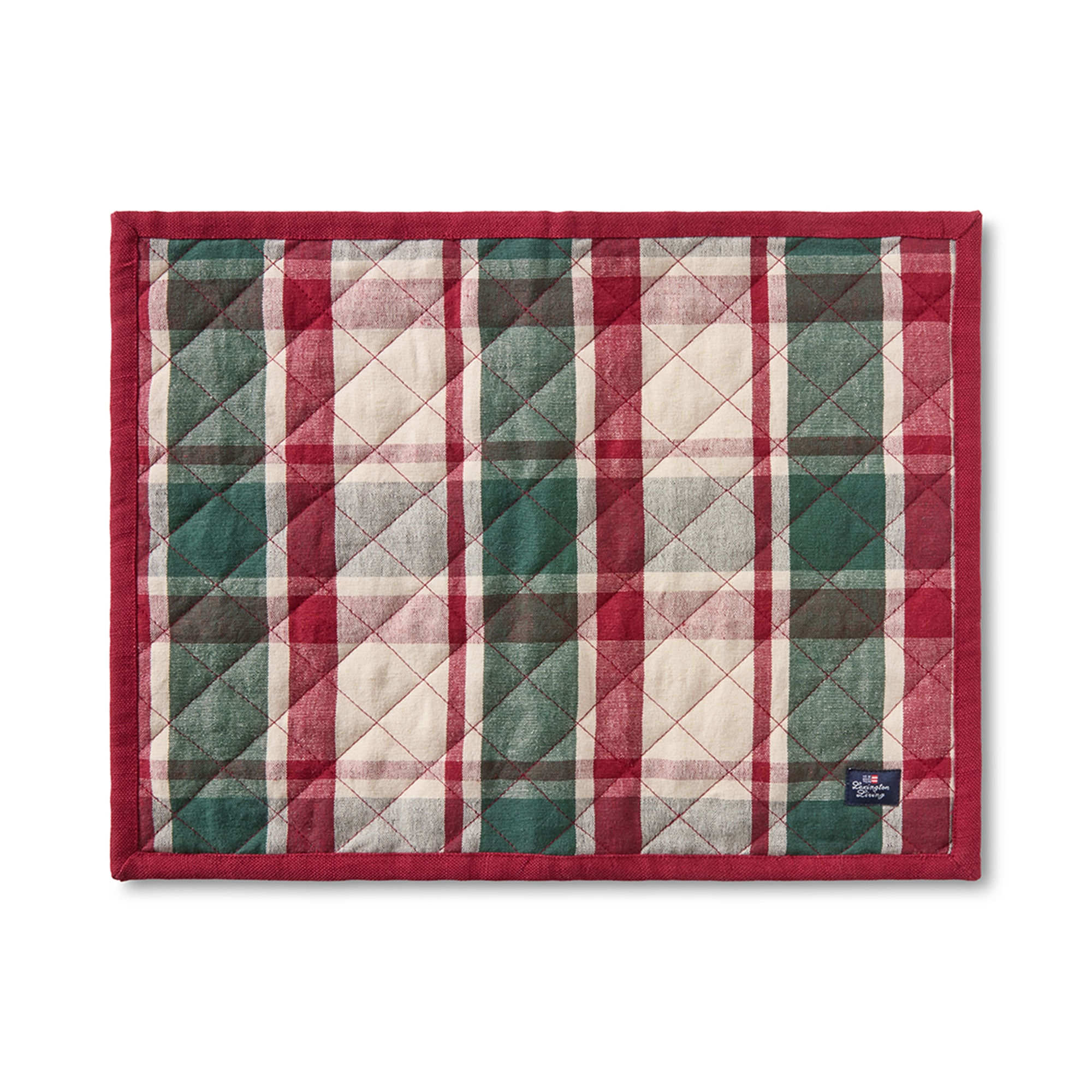 Mantel individual lino y algodón Cuadro Lexington - Multicolor 35 x 45 cm Multicolor-5
