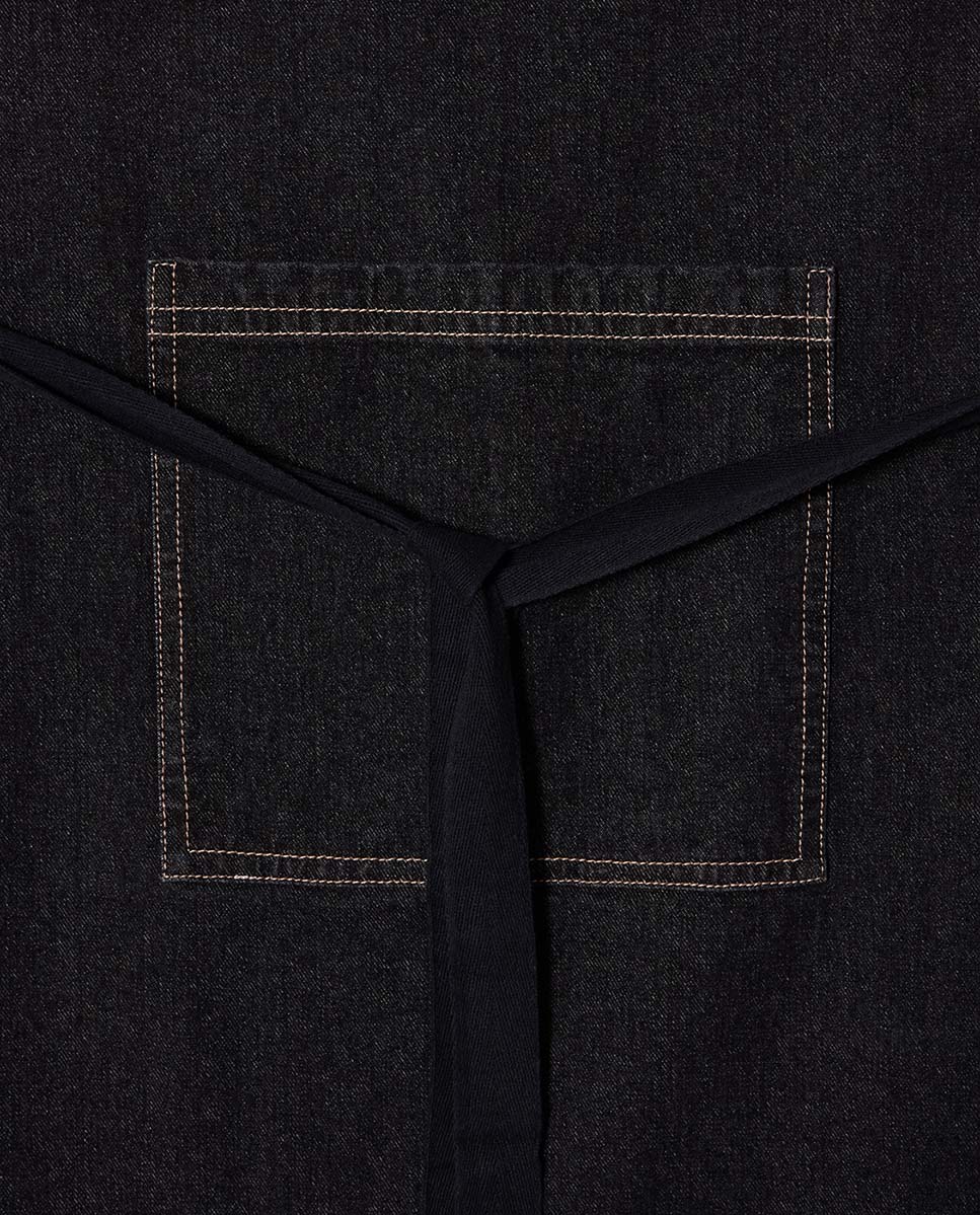 Delantal algodón orgánico - Negro Negro-2