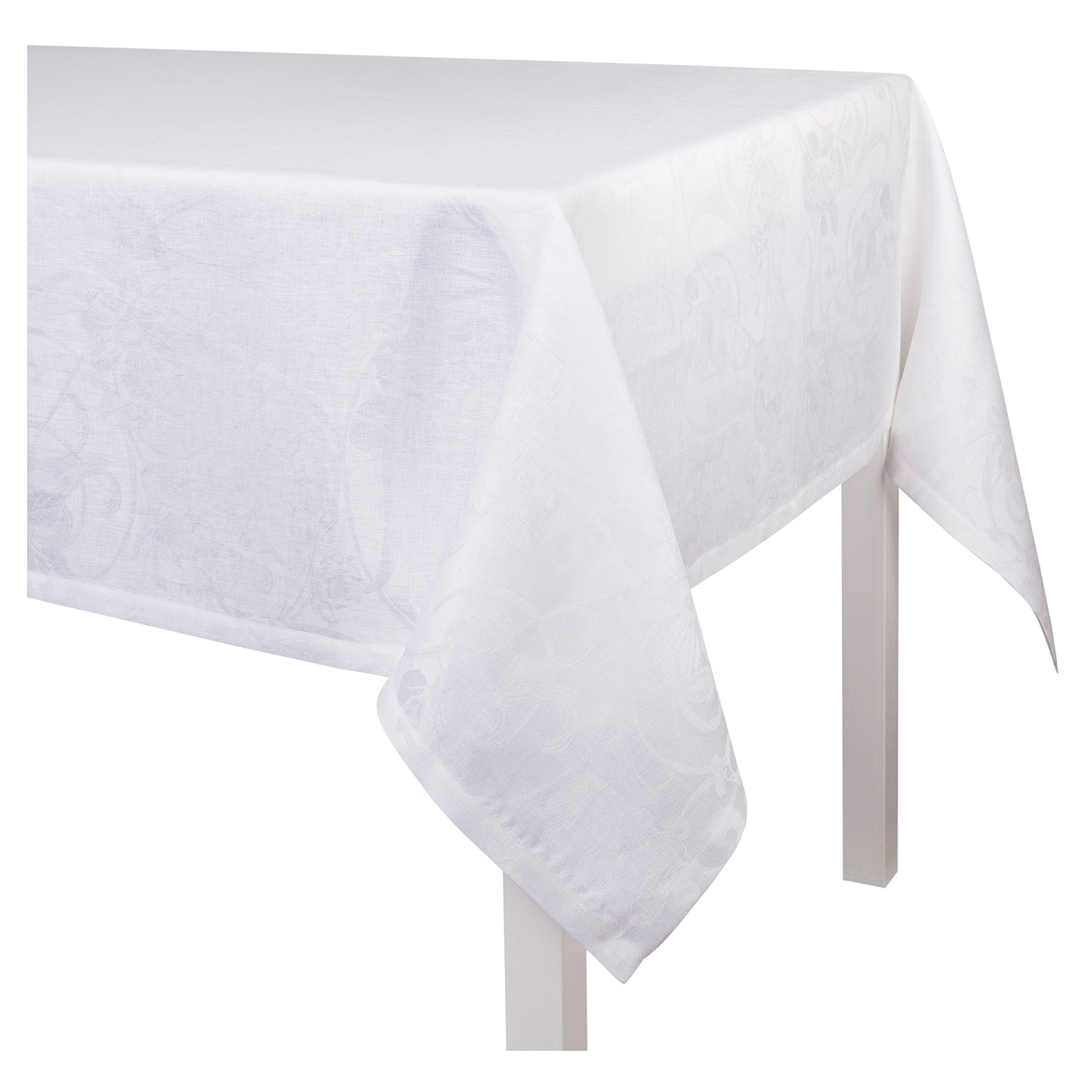 Mantel lino Tivoli Le Jacquard Français - Blanco 175 x 175 cm Blanco-1