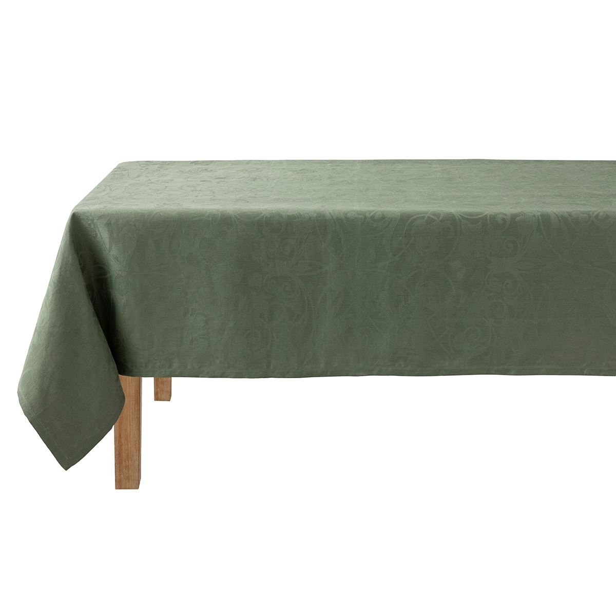 Toalha de mesa linho Tivoli Le Jacquard Français Verde-2