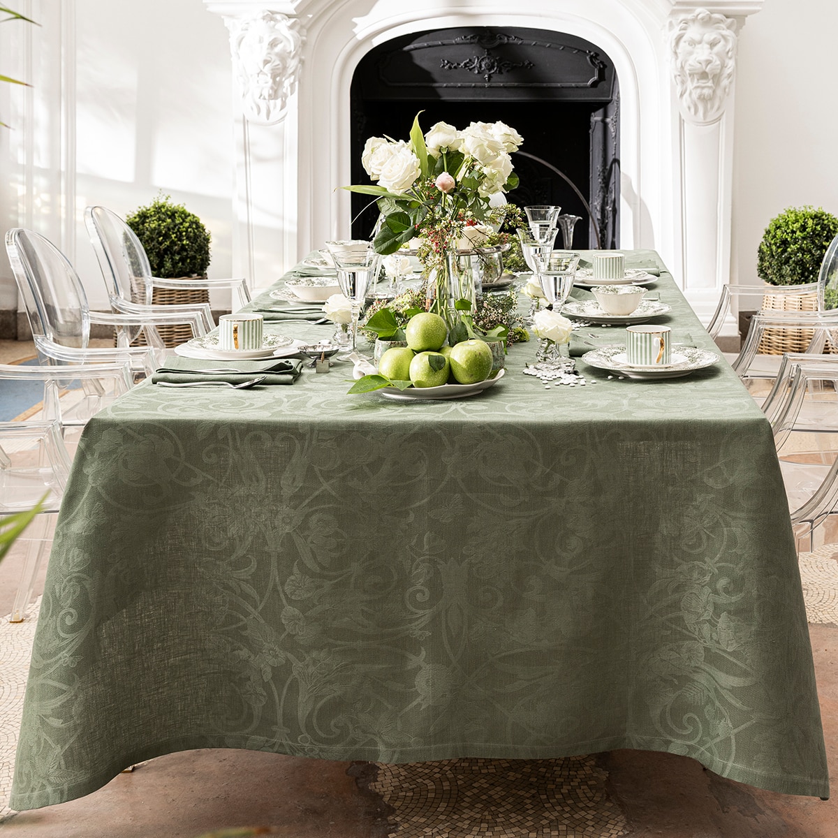 Imagem 0 de Toalha de mesa linho Tivoli Le Jacquard Français