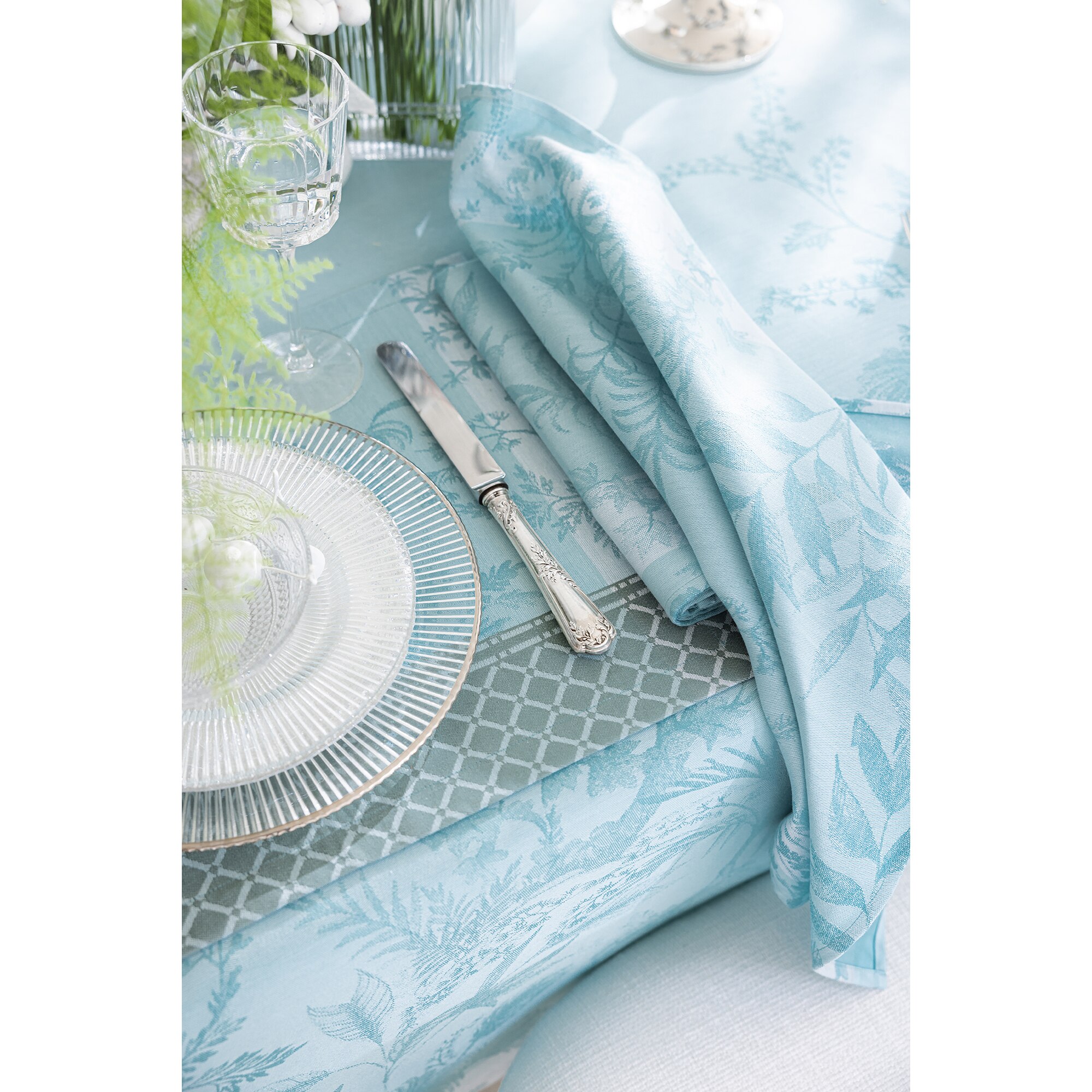 Servilleta algodón Jardin D'Eden Le Jacquard Français - Cascada 58 x 58 cm Cascada-2