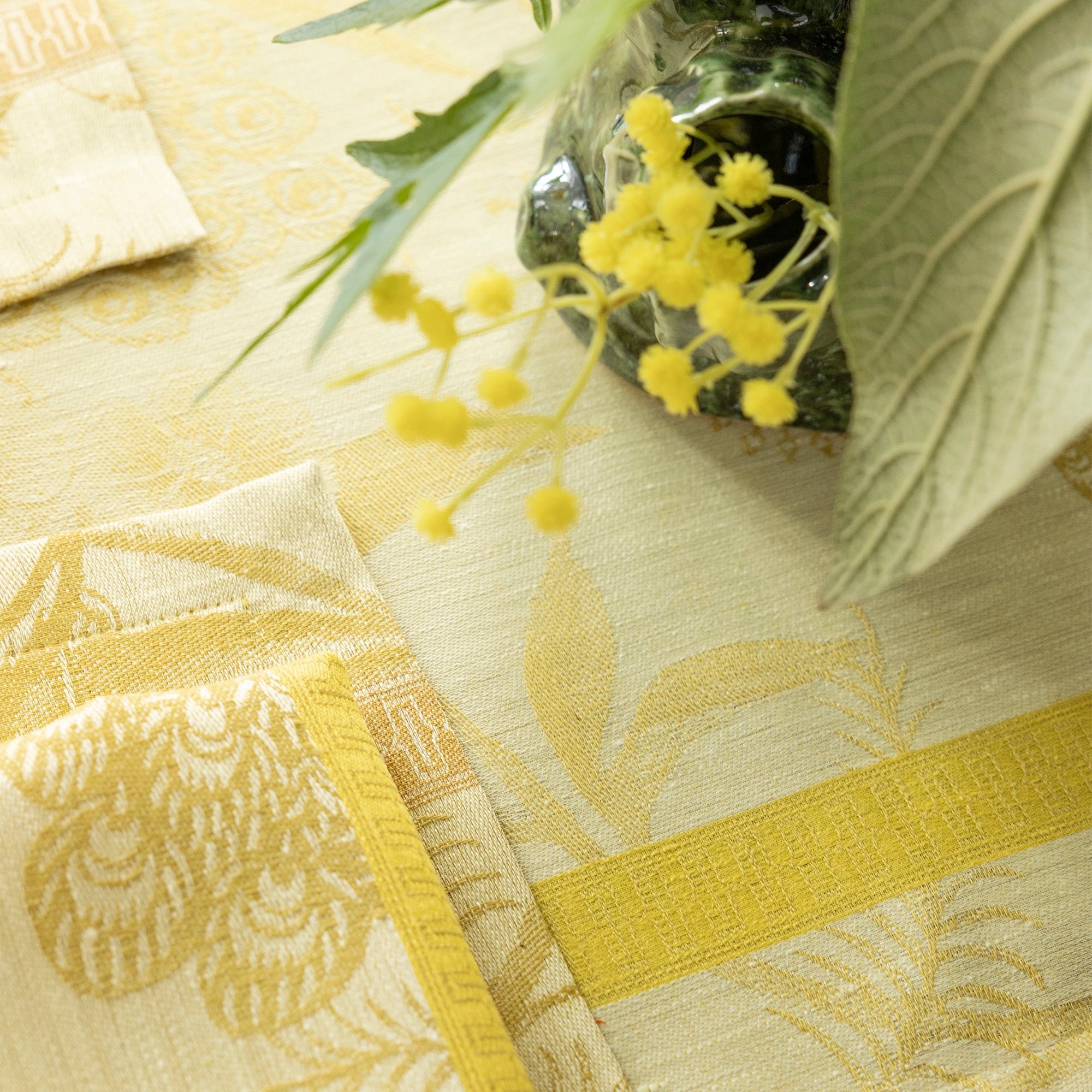 Guardanapo de Linho À L'Orangerie Dourado-2