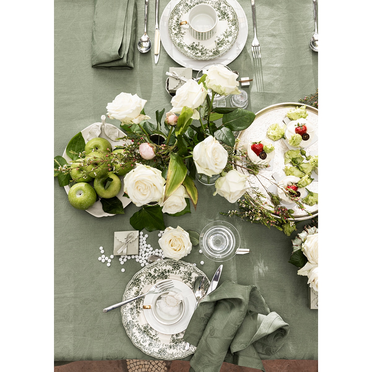 Guardanapo de linho Tivoli Verde-3