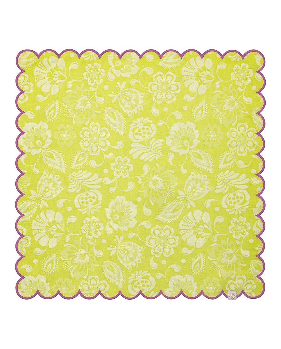 Imagem 0 de Guardanapo em jacquard com acabamento festonado ondulado