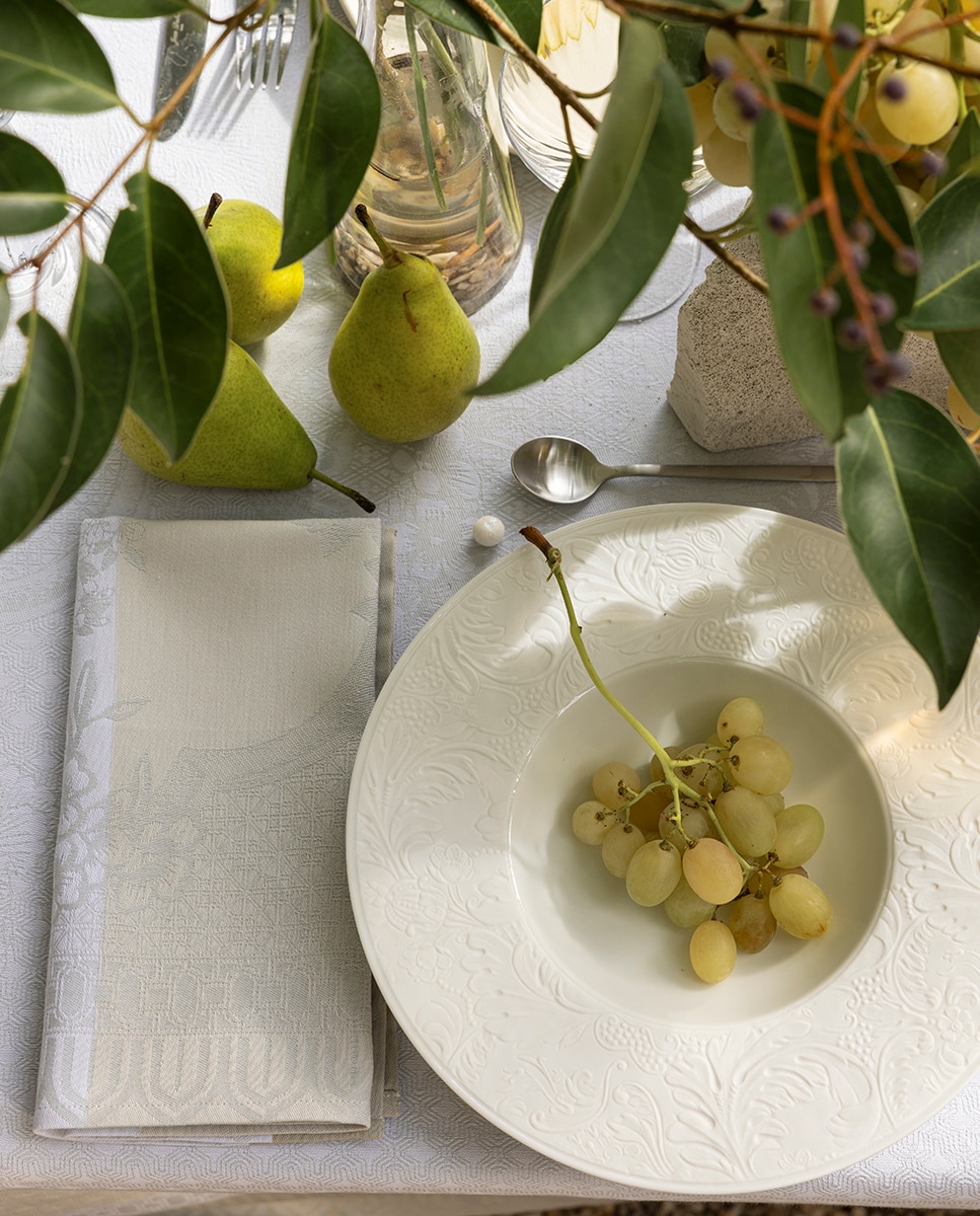 Servilleta jaquard floral - Natural Natural-4