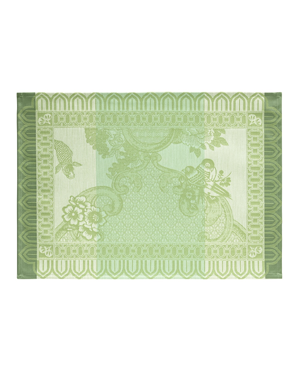 Imagem 0 de Individual antimanchas em jacquard floral
