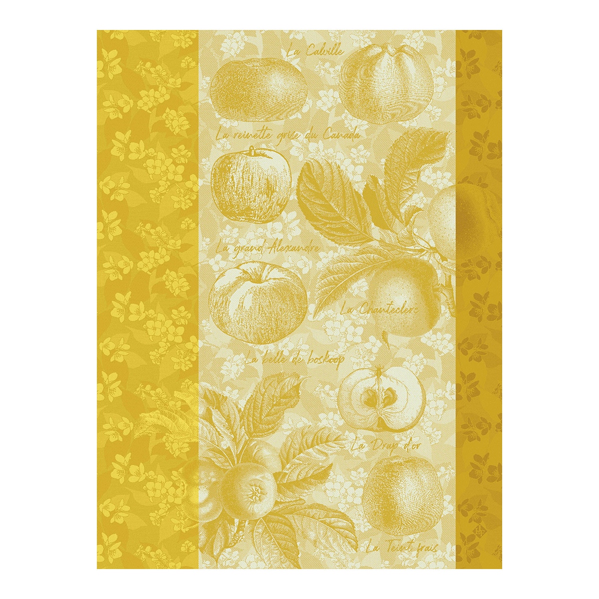Le Jacquard FranÇais - Paño de cocina sarga de algodón Pommes a Croquer Le Jacquard Français.