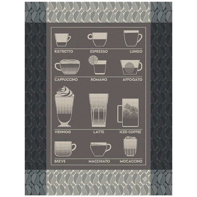 Imagen 0 de Paño de cocina algodón Barista Le Jacquard Français