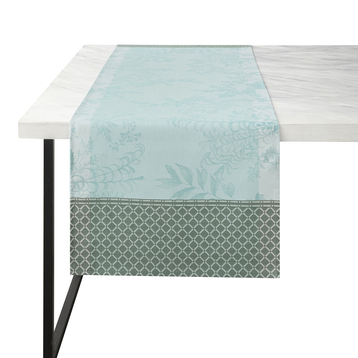 Camino de mesa algodón Jardin D'Eden Le Jacquard Français - Cascada 50 x 150 cm Cascada-1