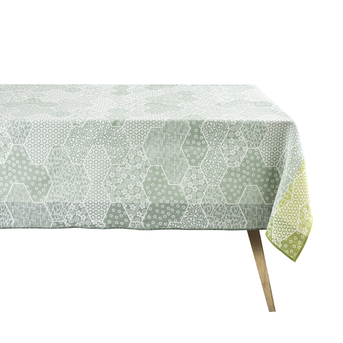 Imagen 0 de Mantel antimanchas Wagara Le Jacquard Français Celadón