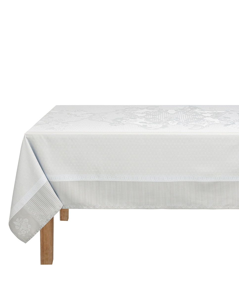 Imagen 0 de Mantel antimanchas jaquard floral Natural
