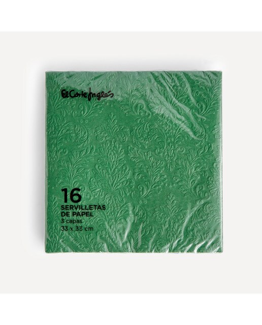 Pack de 16 Guardanapos de Papel Jackie II Verde-4