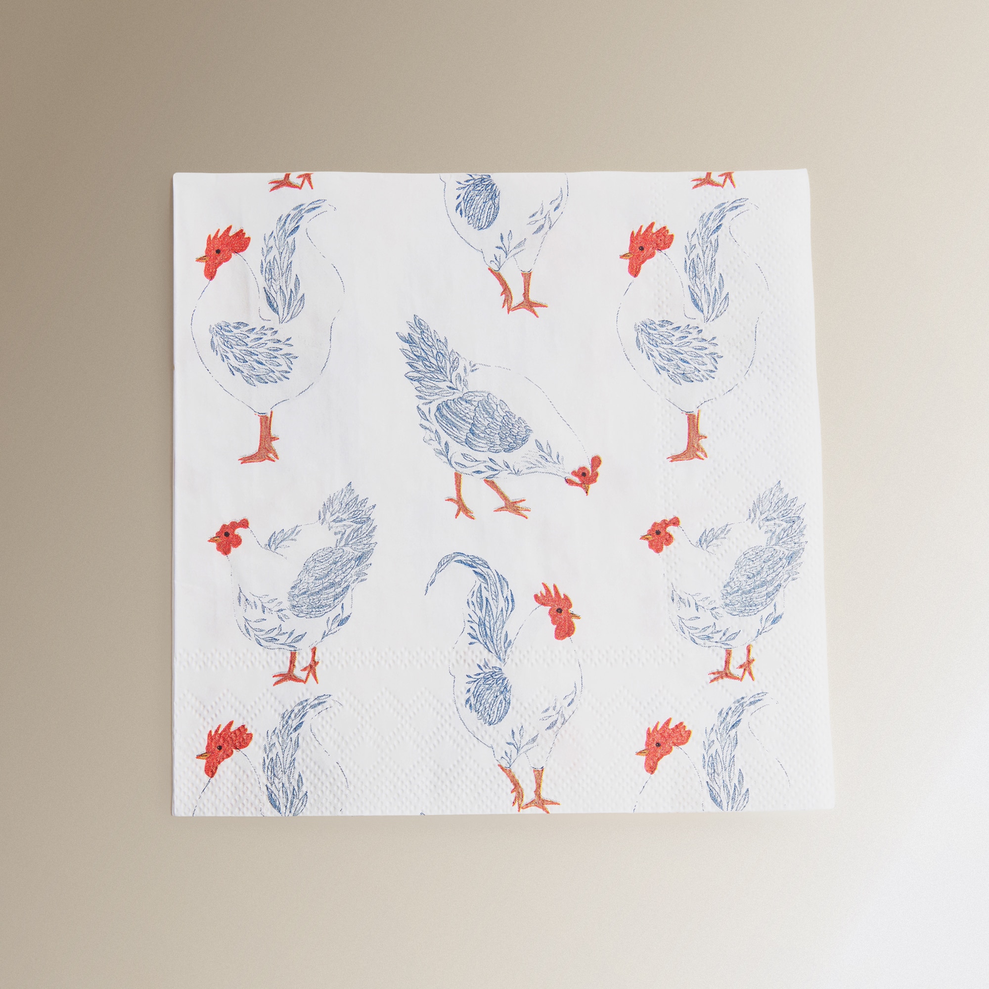 Pack de 20 Guardanapos de Papel Farm Azul-1