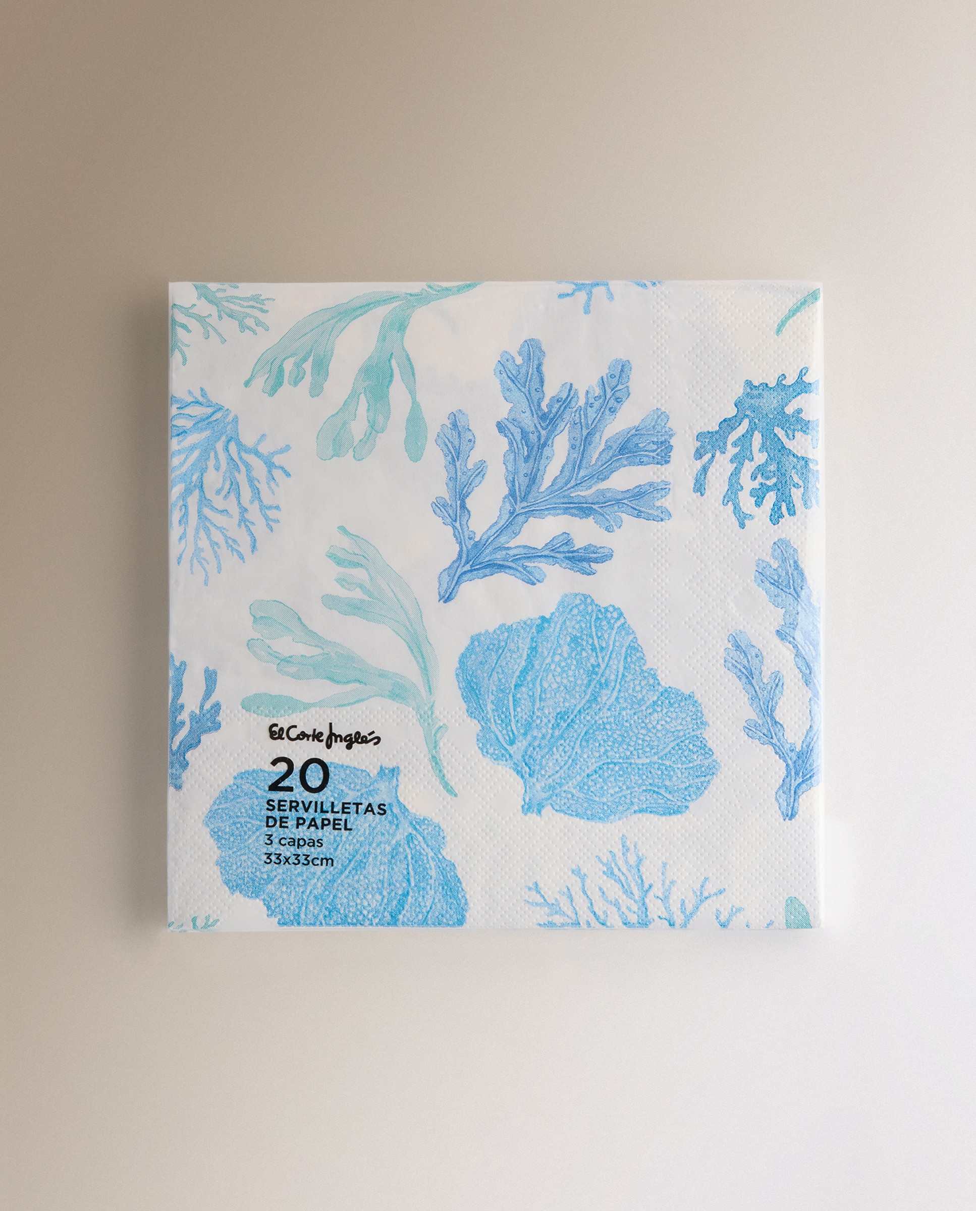 Pack de 20 Guardanapos de Papel Coralis Azul-2