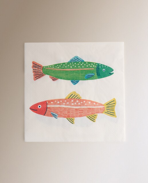 Pack de 20 servilletas de papel Peces