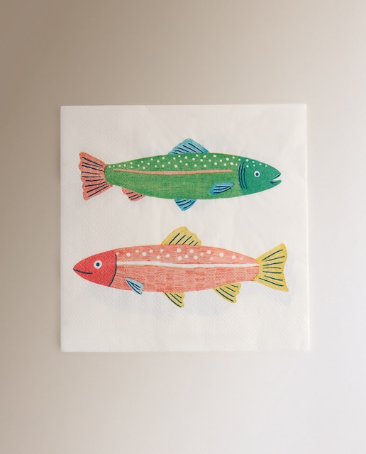 Imagem 0 de Pack de 20 Guardanapos de Papel Peixes