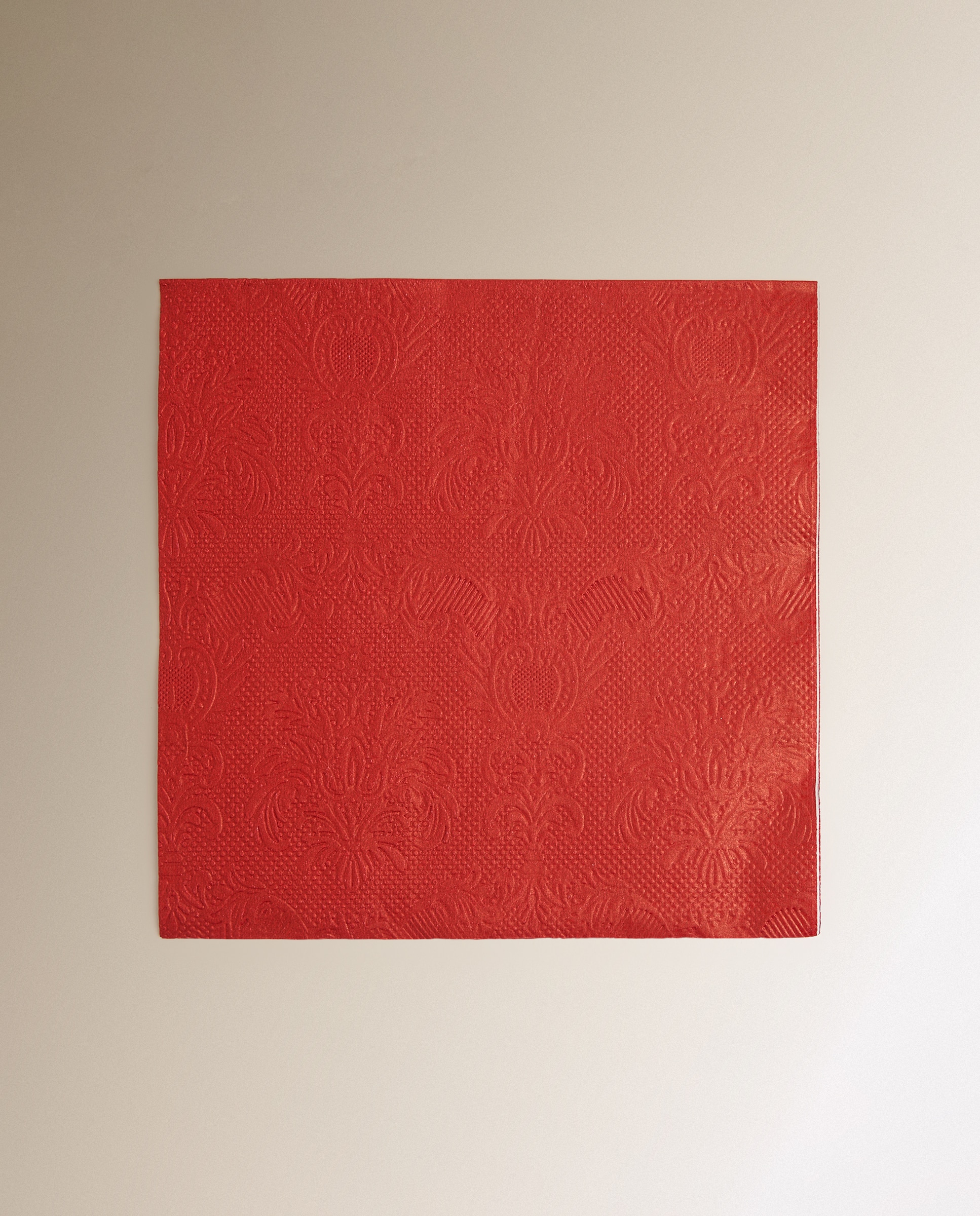 Pack de 20 servilletas de papel Jackie - Rojo 33 x 33 cm Rojo-1