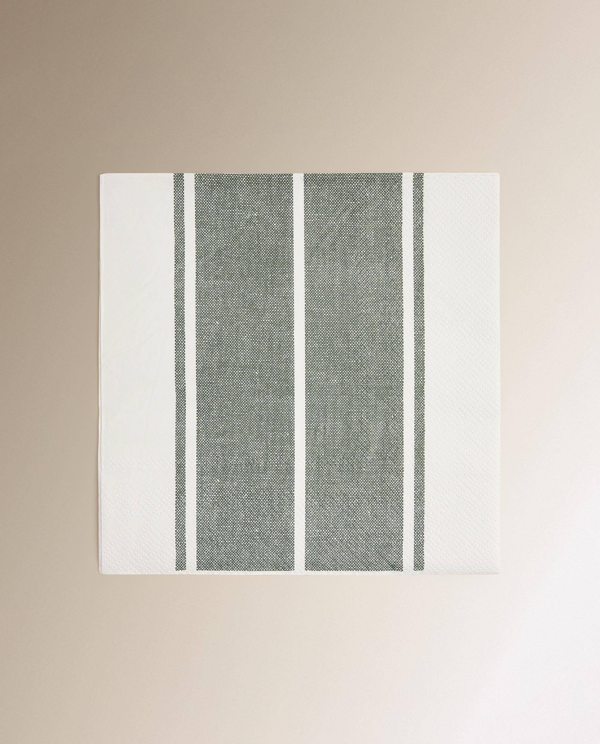 Pack de 20 servilletas de papel Raya - Verde Verde-1