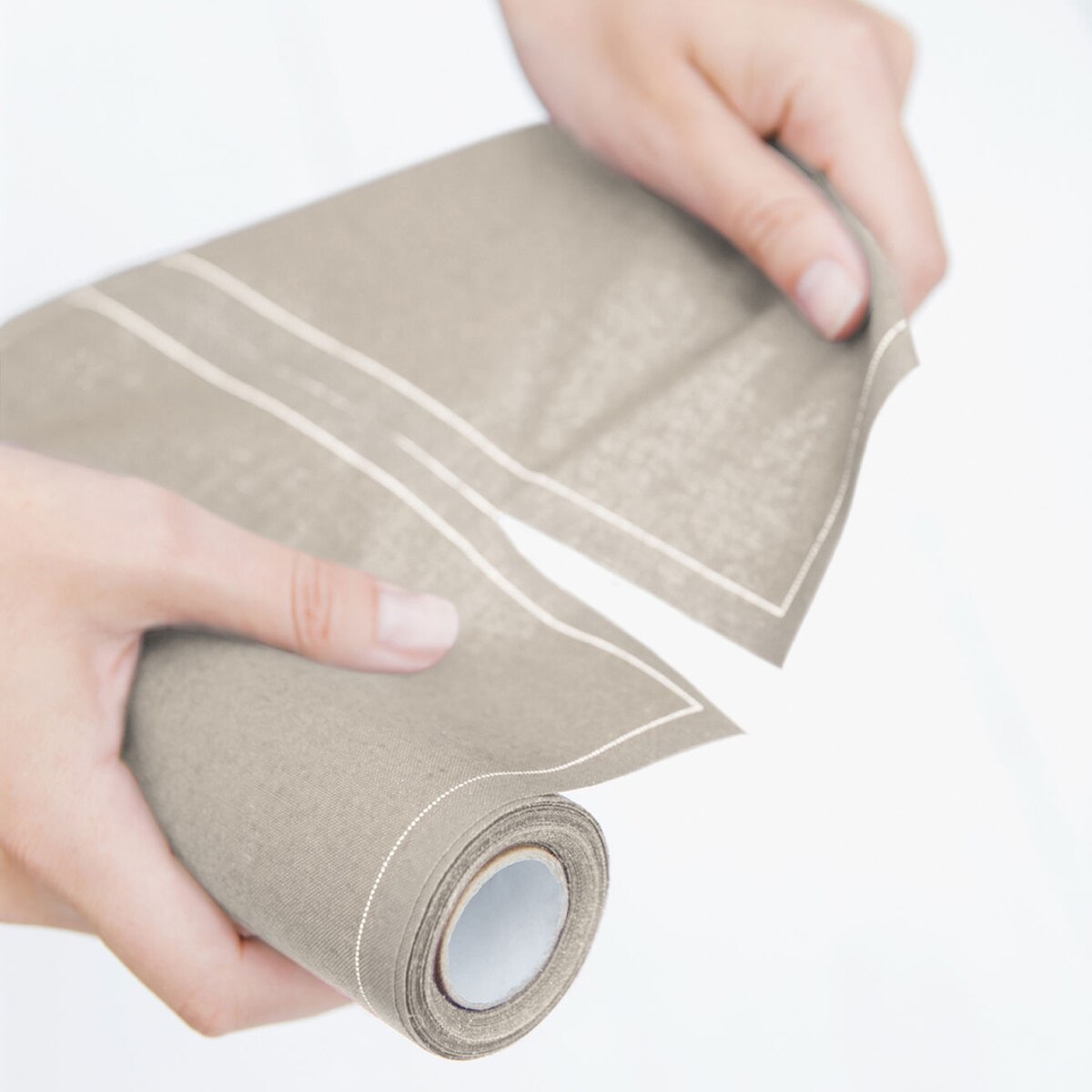 Rollo de 25 servilletas de tela reutilizables Basics 20 My Drap - Arena 20 x 20 cm Arena-2